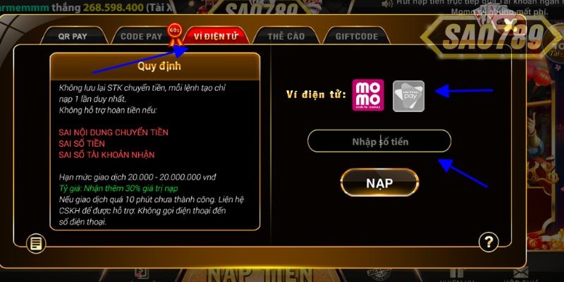 nap-sao789-qua-vi-dien-tu